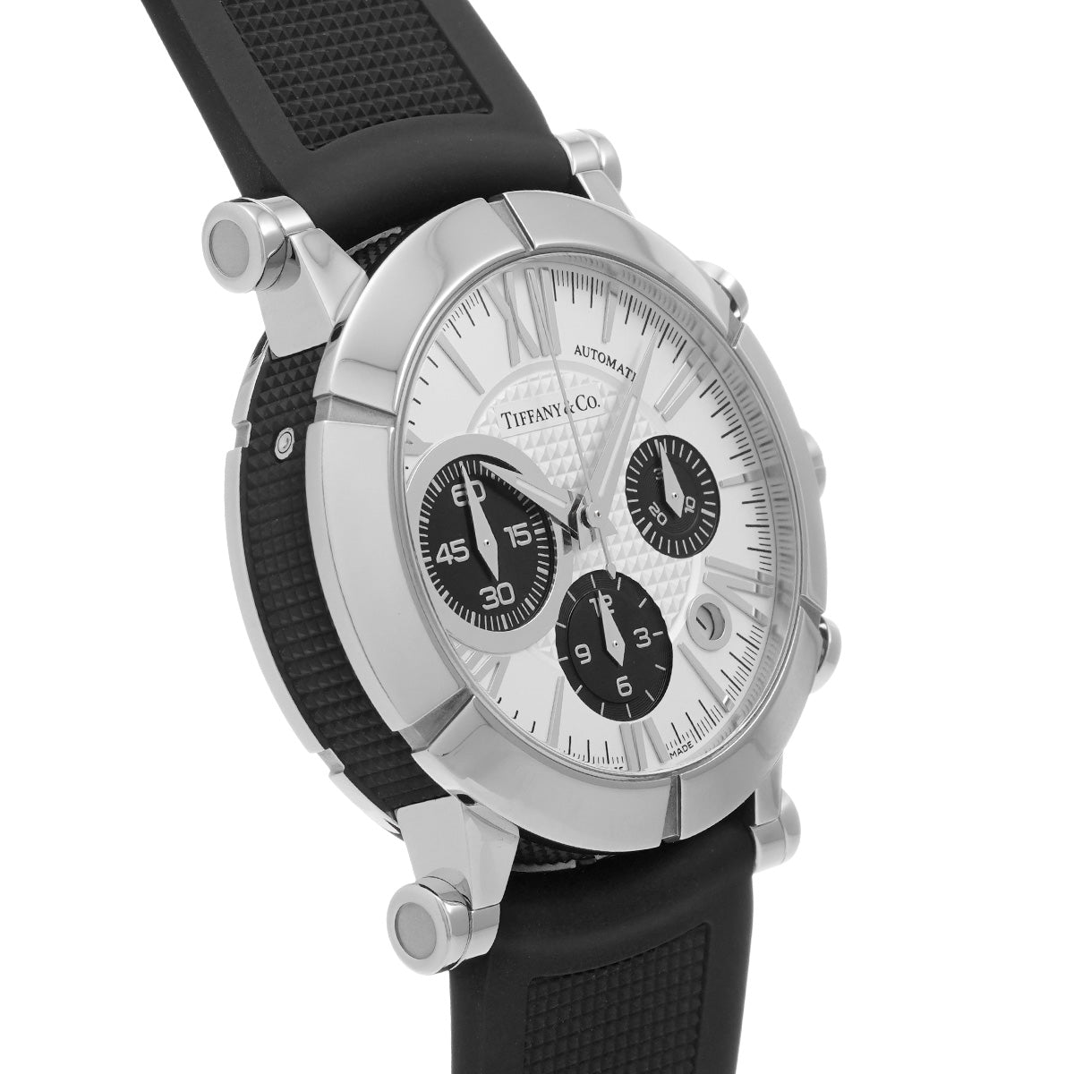 Atlas Gent Chronograph Z1000.82.12A21A71A Silver/Black TIFFANY &amp; Co. men's [pre-owned]