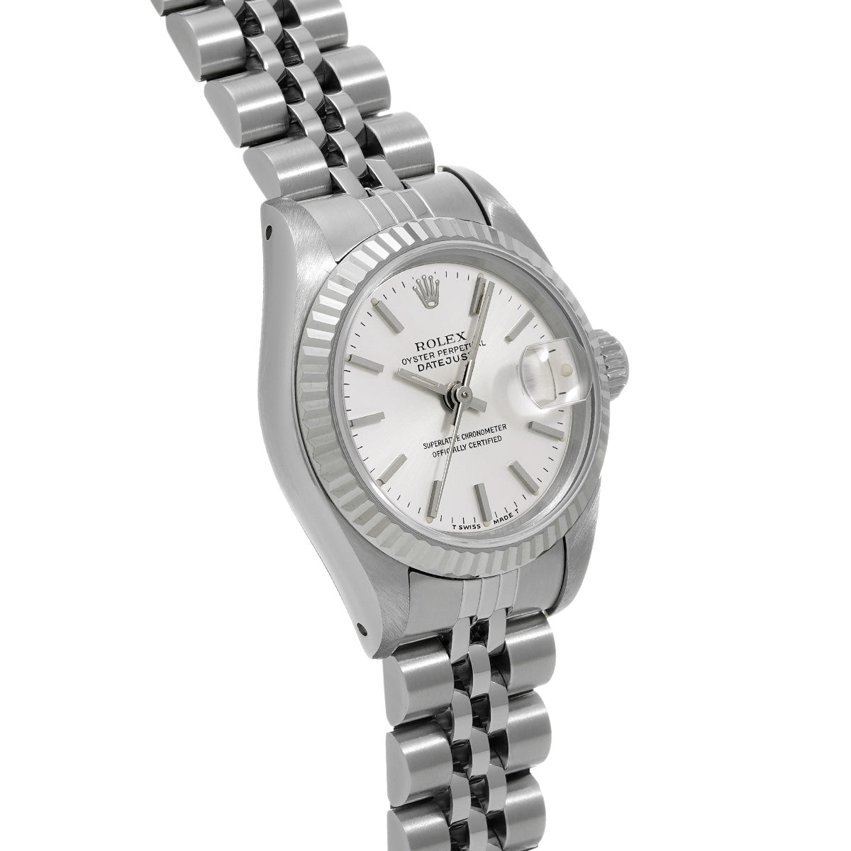 DATE JUST 69174 E (manufactured circa 1991) Silver ROLEX Ladies [Pre-owned].