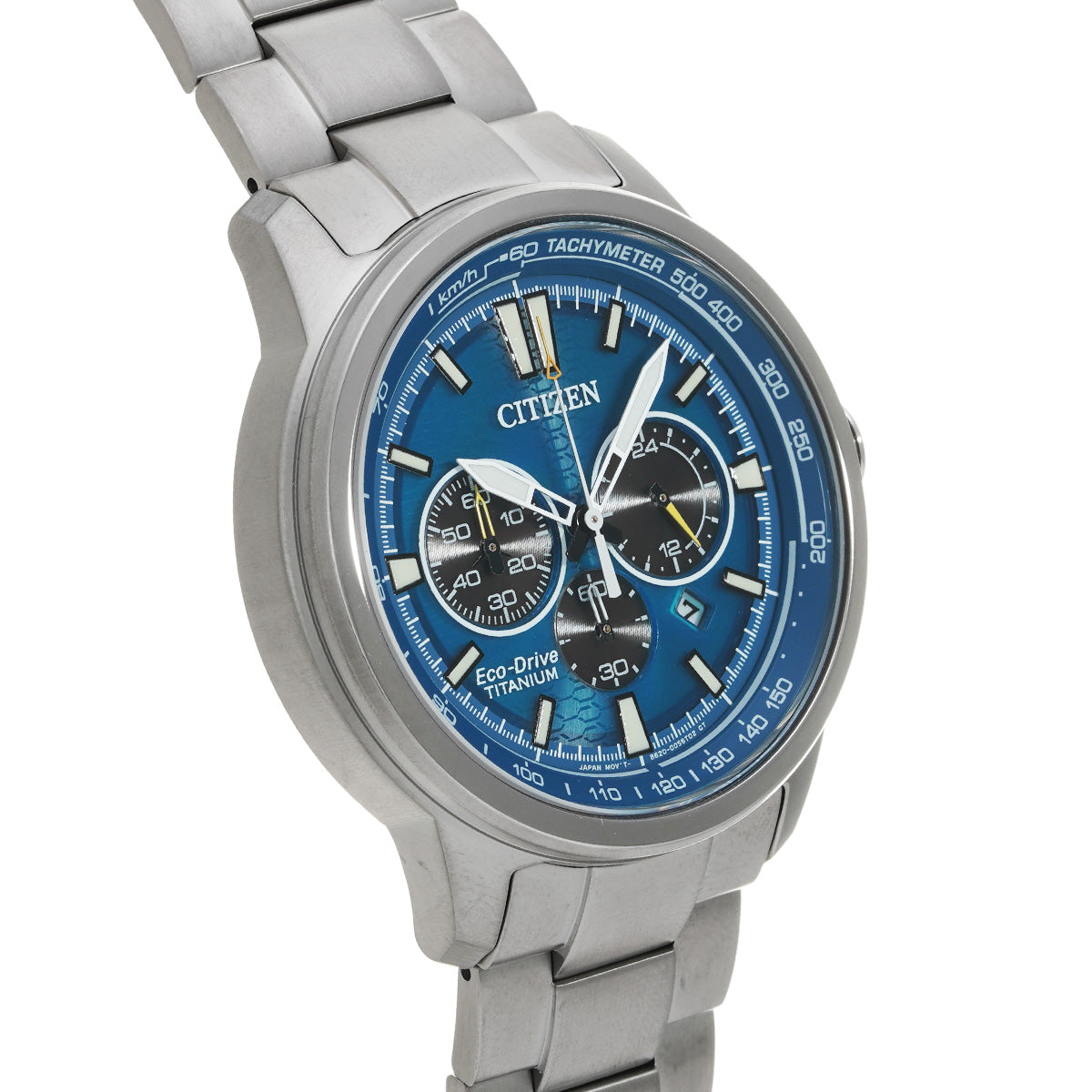 Super Titanium Chronograph CA4570-88L Blue CITIZEN Men's [Pre-Owned].