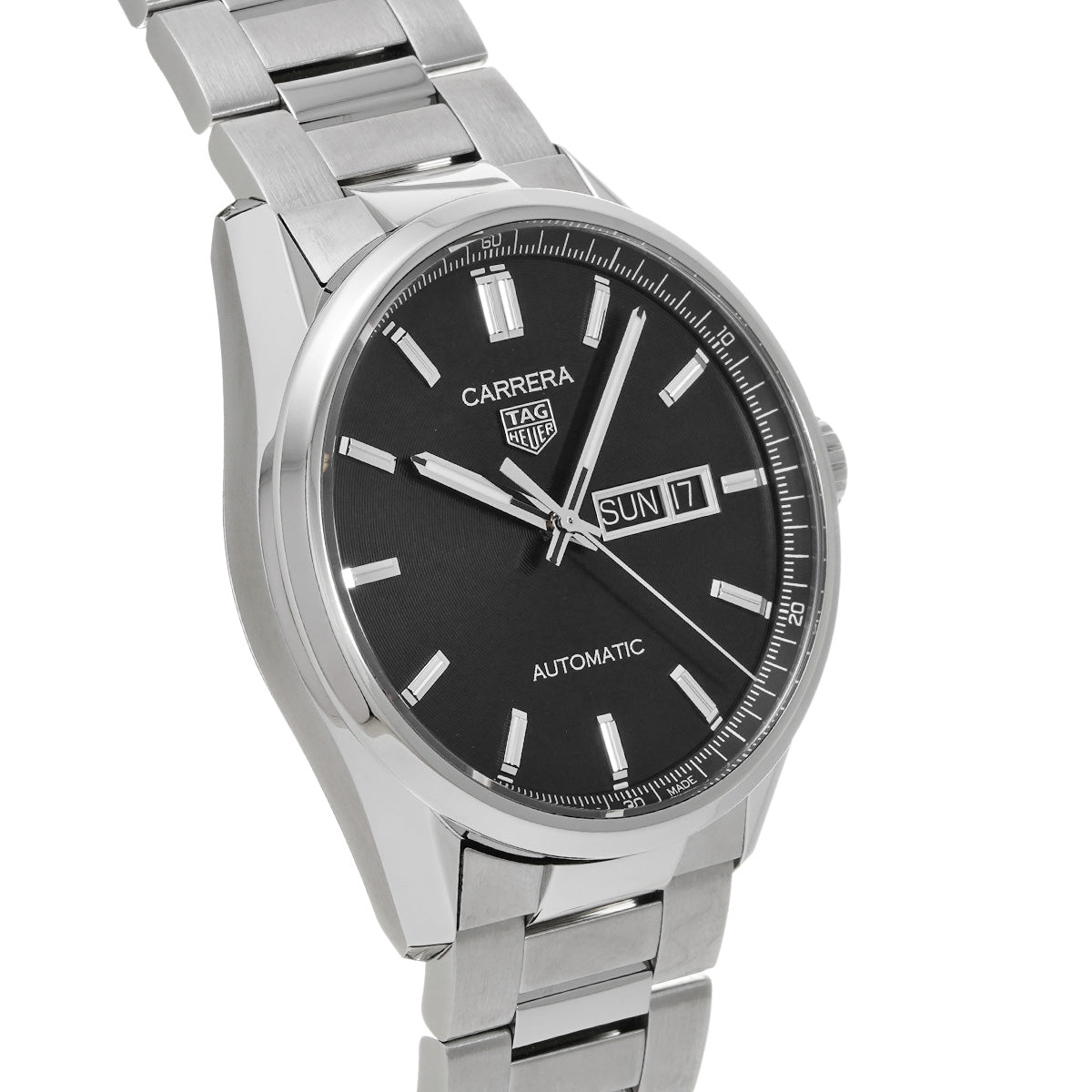 CARRERA Calibre 5 Day Date WBN2010.BA0640 Black TAG HEUER Men's [Pre-Owned].