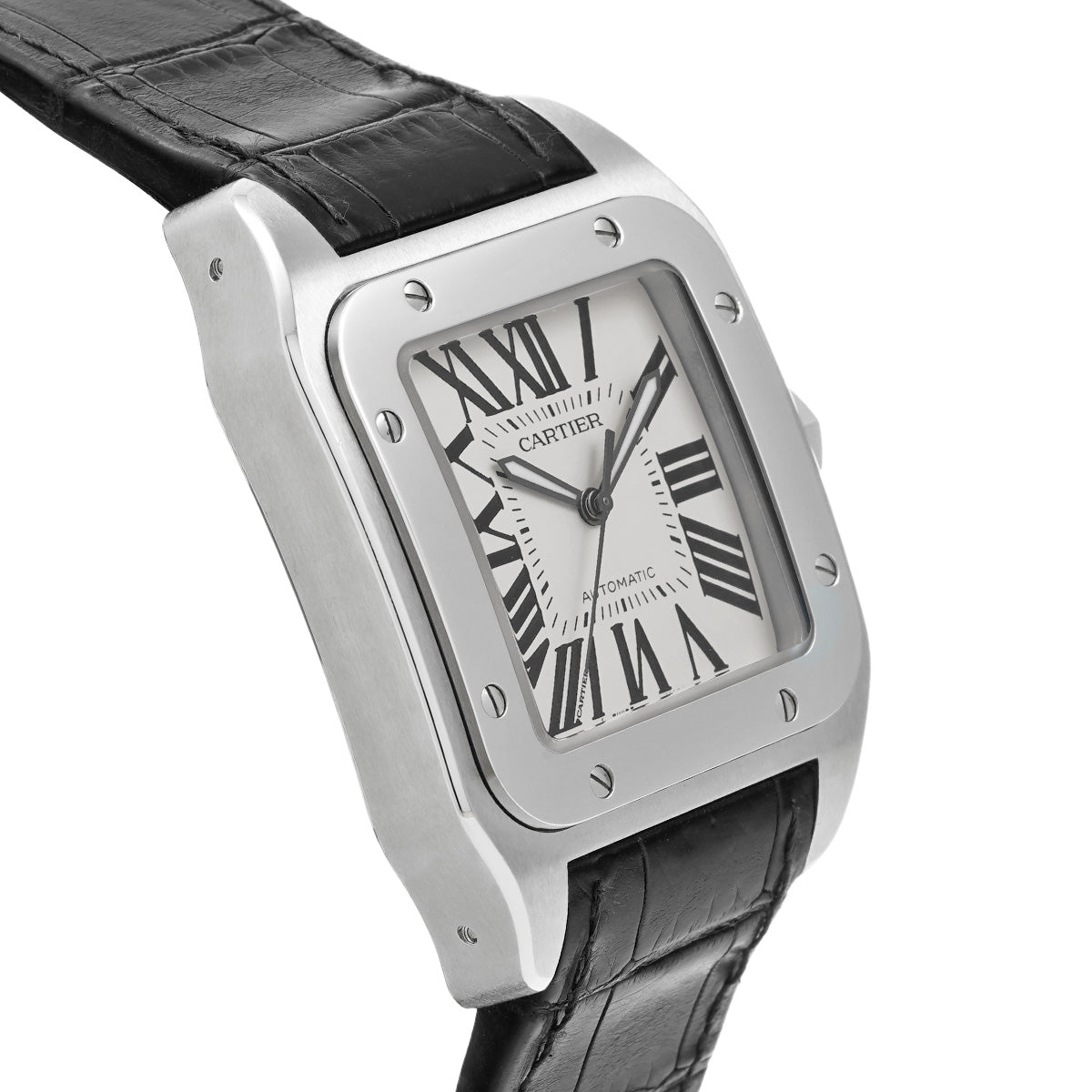 Santos 100 LM W20073X8 Silver CARTIER Men's [Pre-owned]