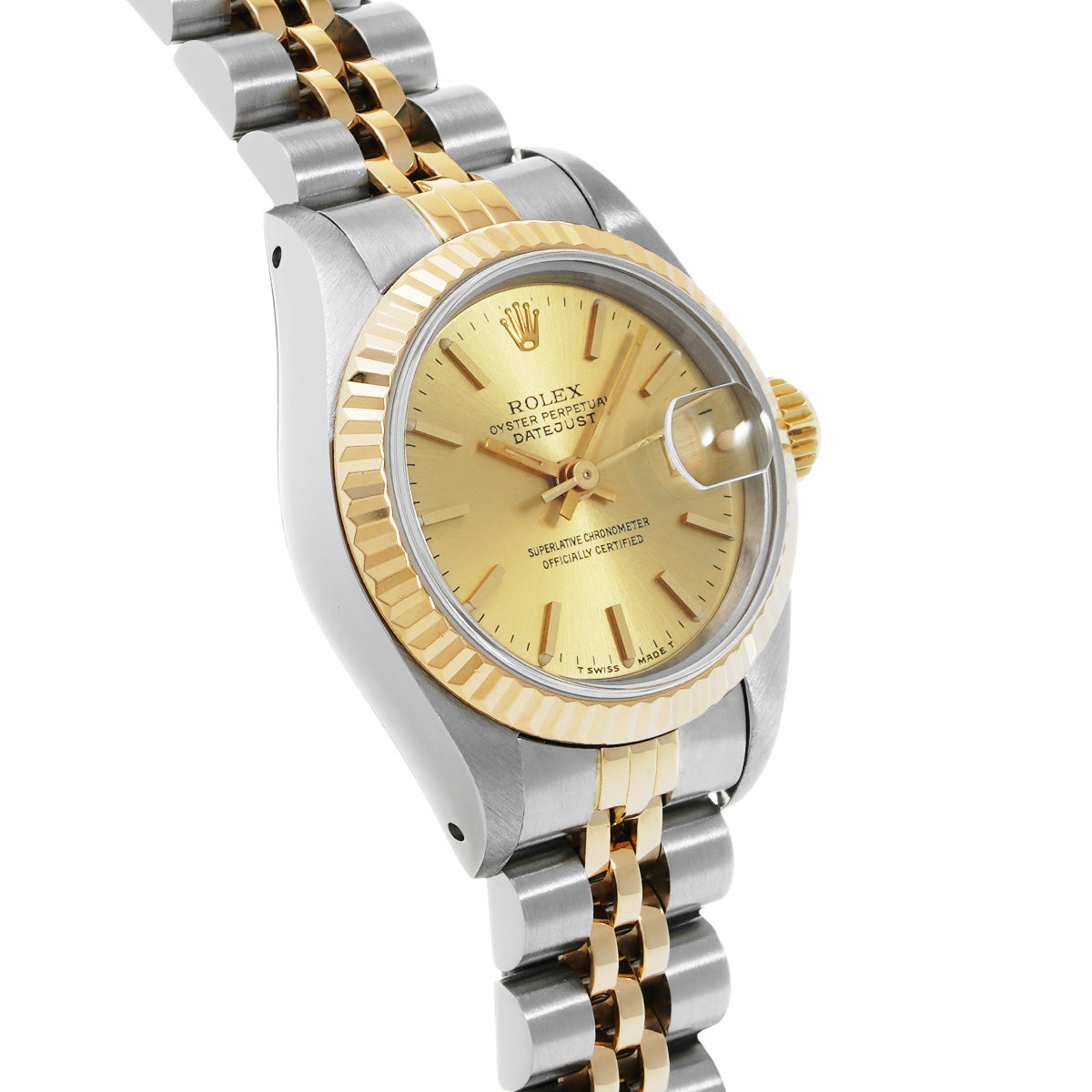 Datejust 69173 C (manufactured circa 1992) Champagne ROLEX Ladies [Pre-Owned].