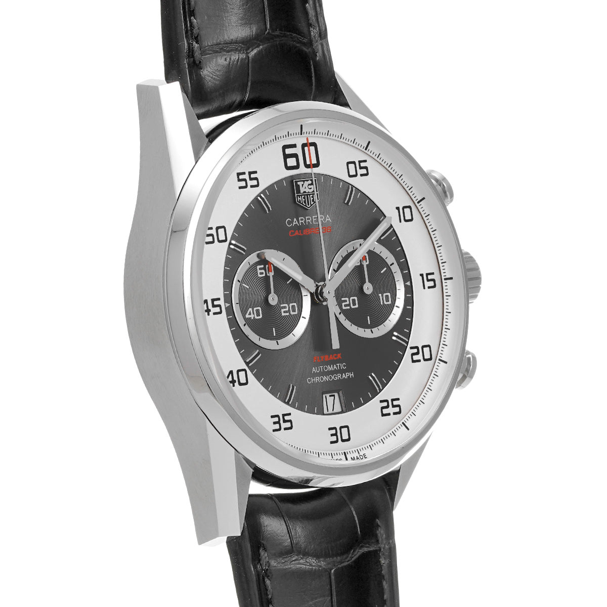 CARRERA Calibre 36 Chronograph Flyback CAR2B11.FC6235 Gray/Silver TAG HEUER Mens [Pre-Owned]