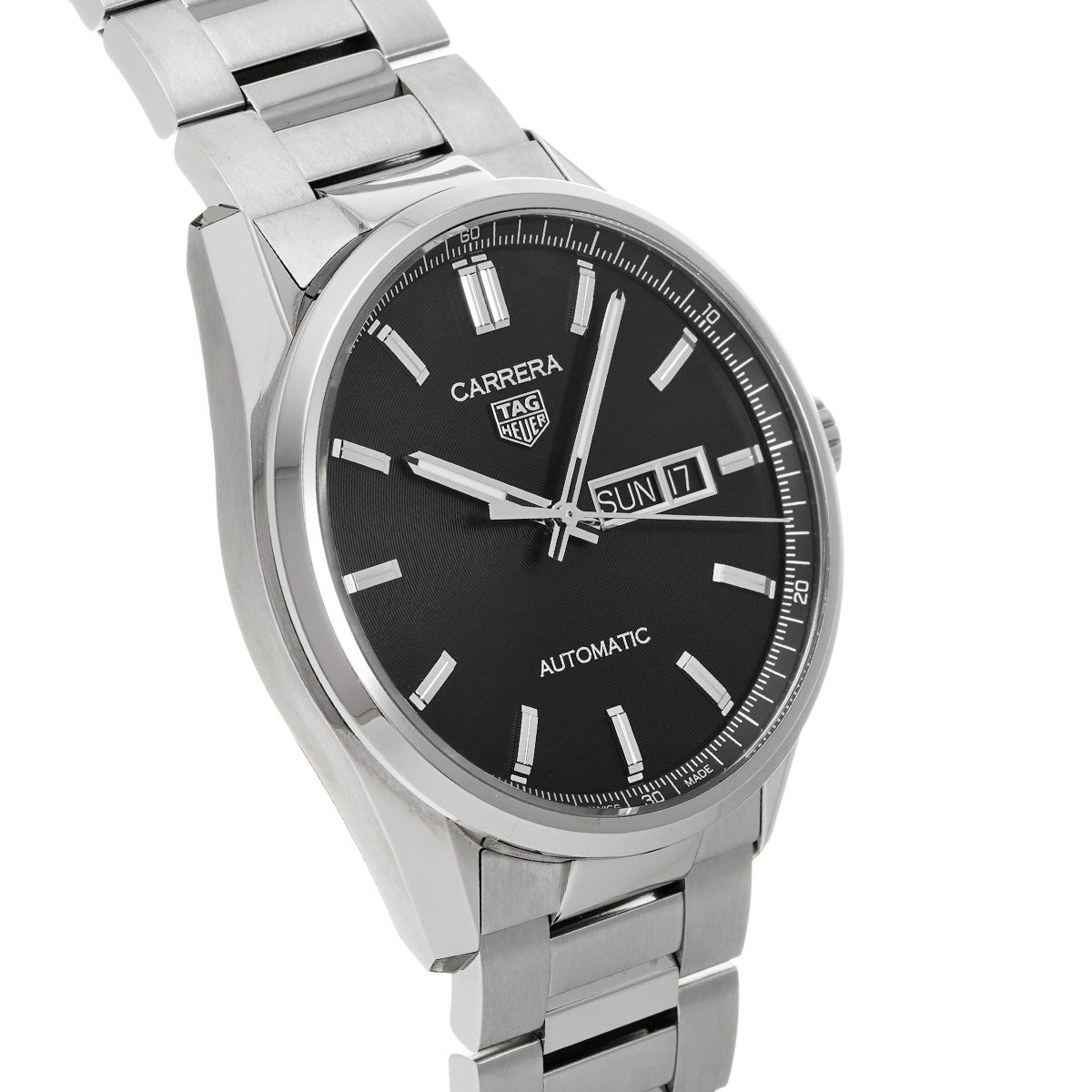 CARRERA Calibre 5 Day Date WBN2010.BA0640 Black TAG HEUER Men's [Pre-Owned].
