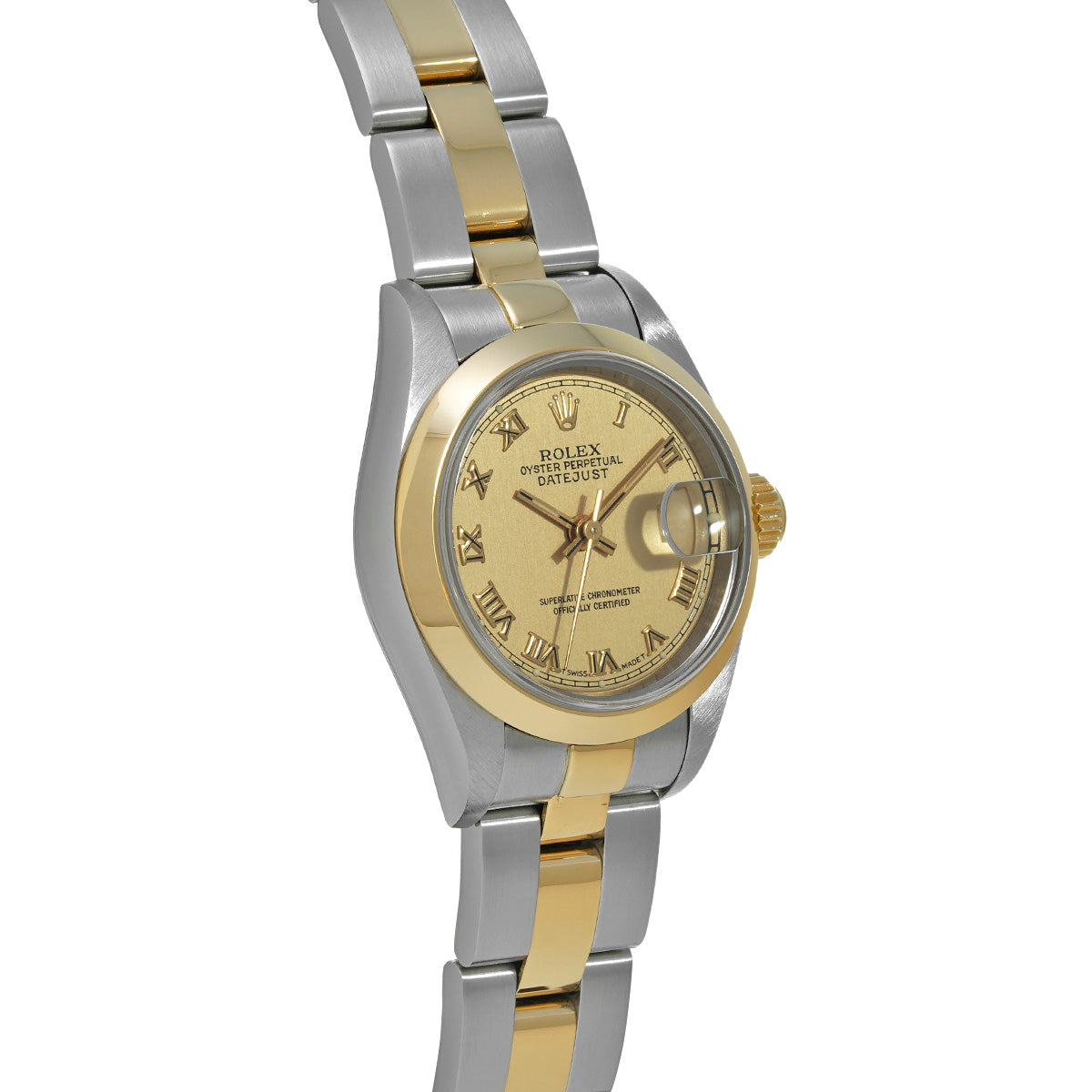 Datejust 69163 W (manufactured circa 1995) Champagne ROLEX Ladies [Pre-Owned].