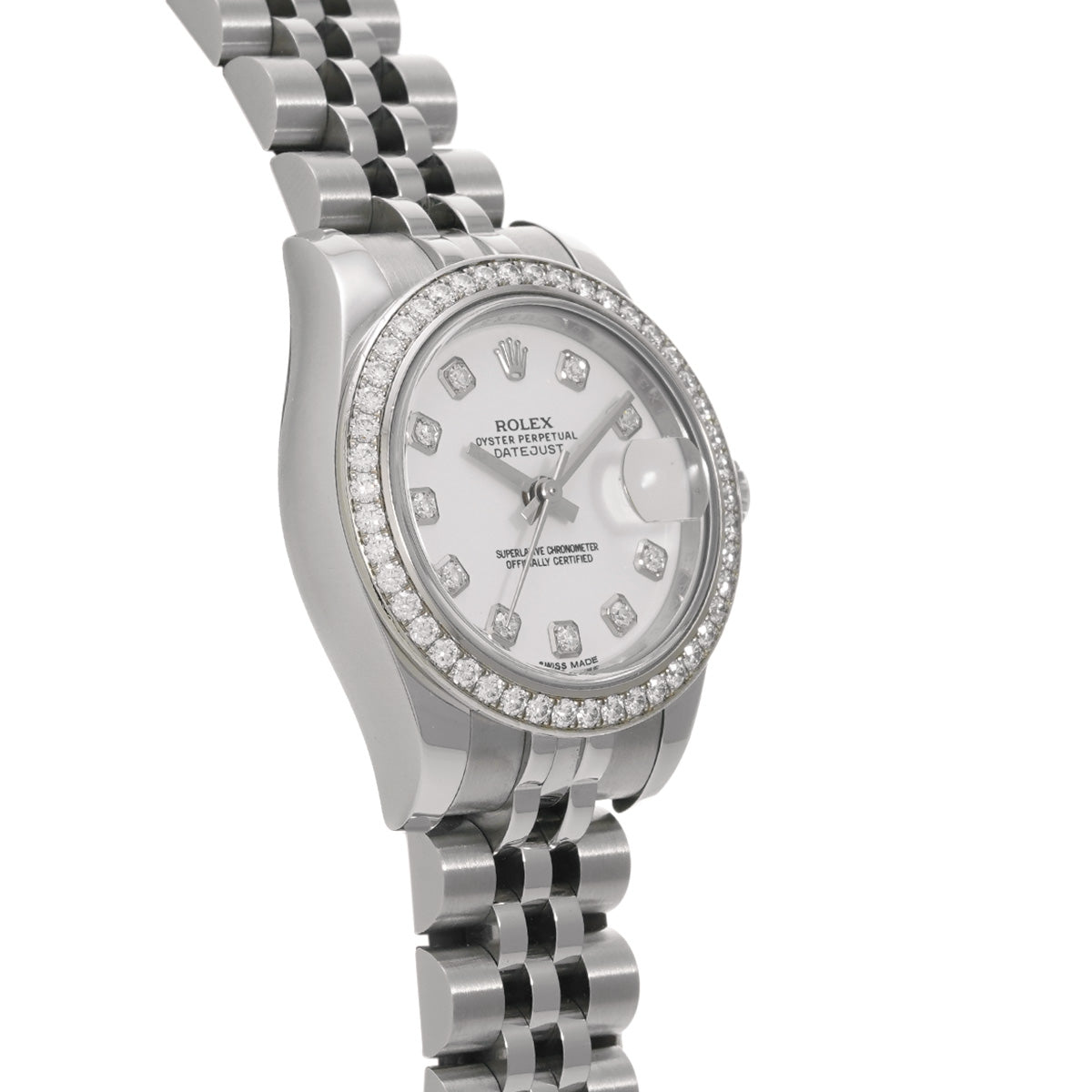 Lady Datejust 26 179384G Random Serial White/Diamond ROLEX Ladies [Pre-Owned].