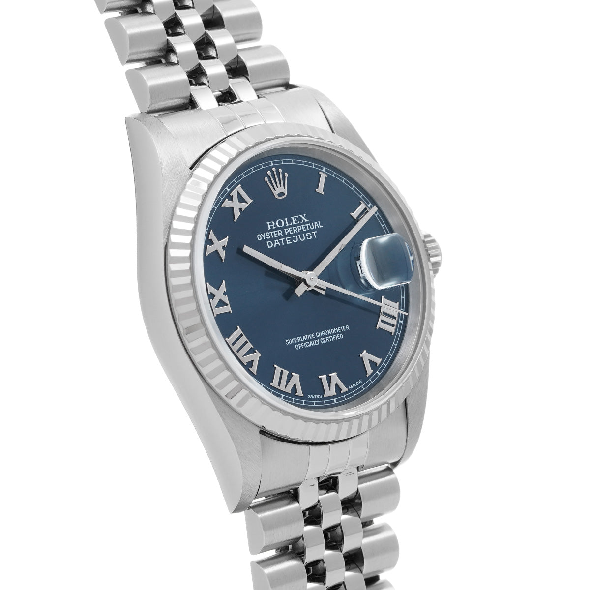 Datejust 16234 T (manufactured circa 1997) Blue ROLEX Men's [Pre-Owned].