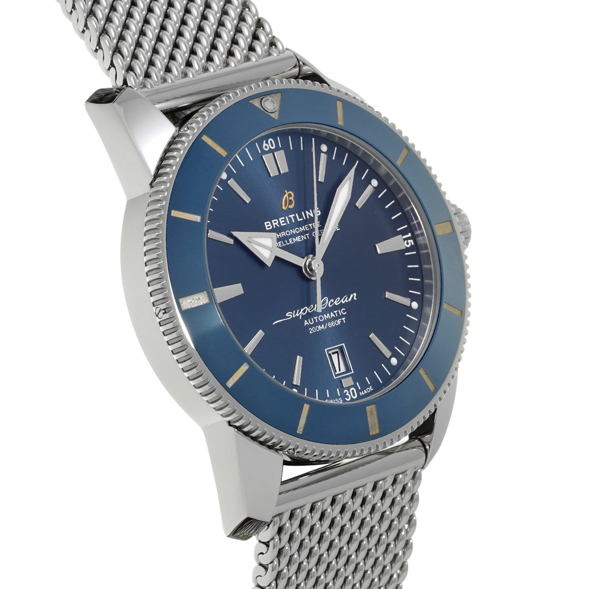 Super Ocean Heritage B20 Automatic 46 AB2020161C1A1 Blue BREITLING Men's [Pre-Owned].