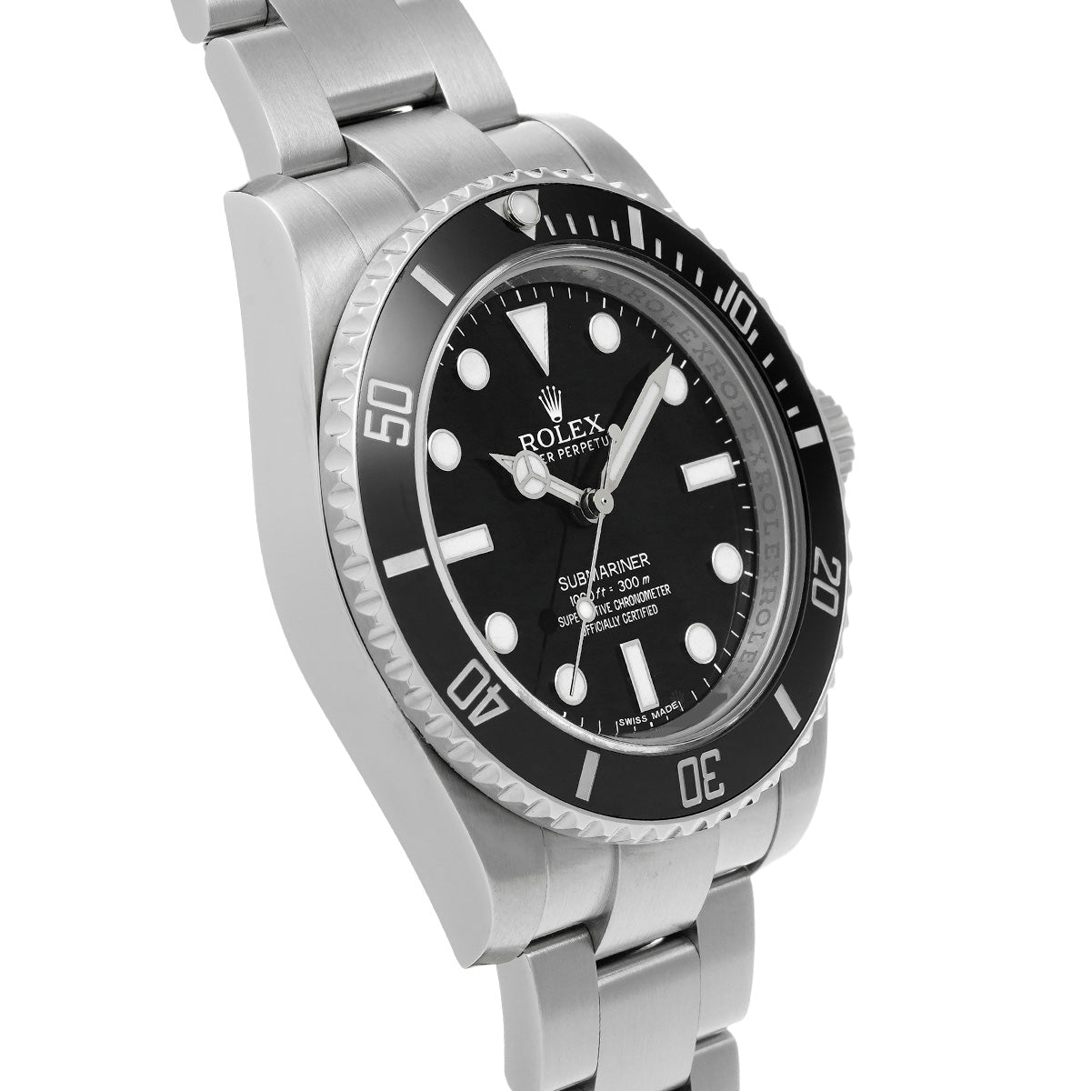 Submariner 114060 G (manufactured circa 2011) Black ROLEX Men's [Pre-Owned].