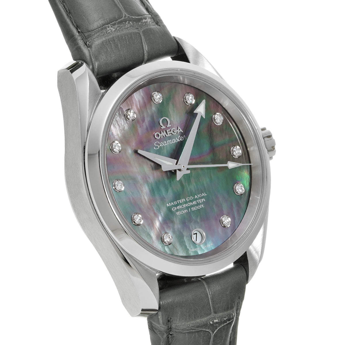 Seamaster Aqua Terra Master Co-Axial 231.13.39.21.57.001 Black MOP/Diamond OMEGA Mens [Pre-Owned]