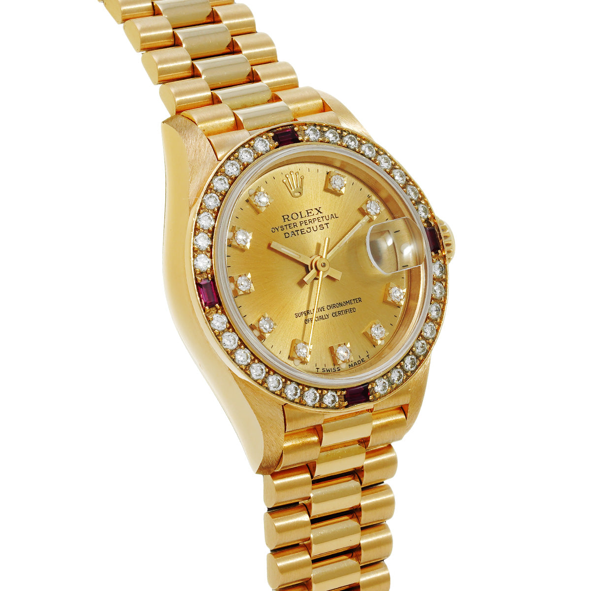 DATE JUST 69068G S (made around 1994) Champagne/Diamond ROLEX Ladies [Pre-Owned].