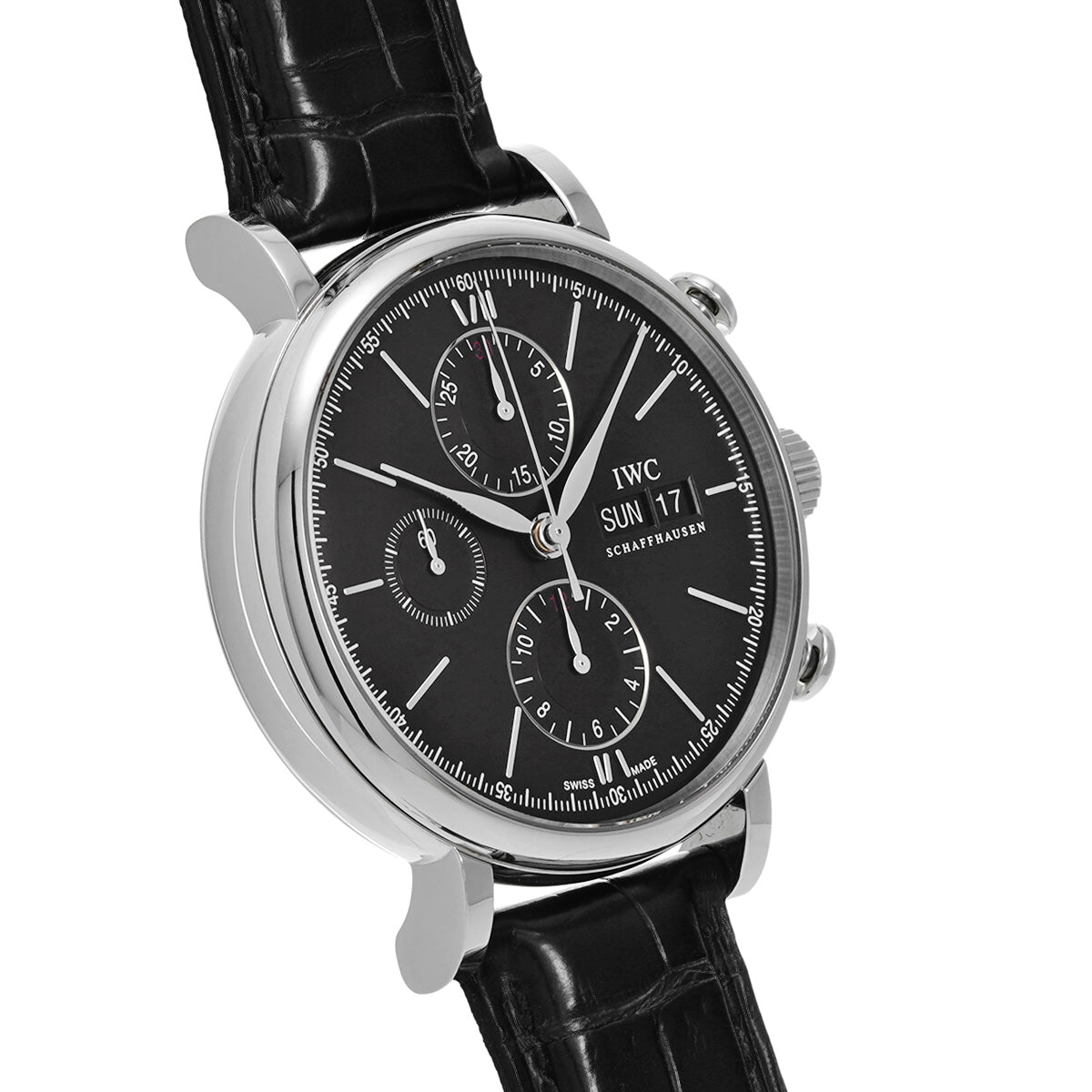 Portofino Chronograph IW391008 Black IWC Men's [Pre-Owned]