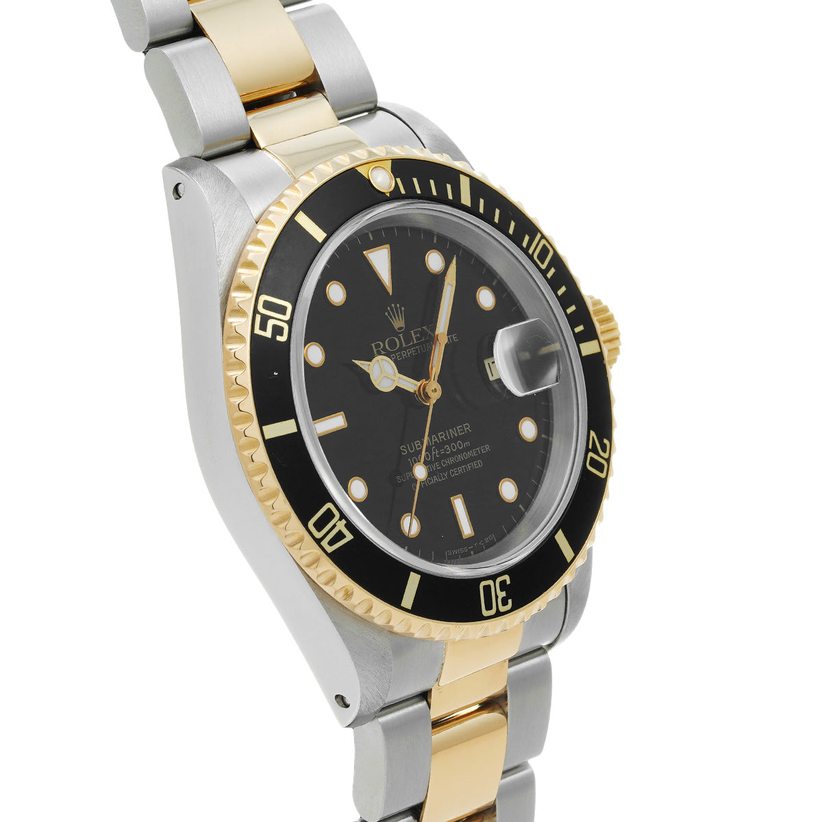 Submariner Date 16613 X (manufactured circa 1991) Black ROLEX Men's [Pre-Owned].