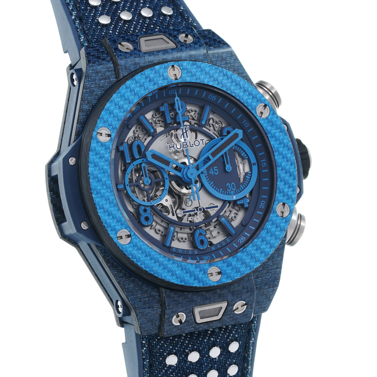 Unico Independent Blue Limited edition of 500 pieces 411.YL.5190.NR.ITI15 Skeleton HUBLOT Men's [pre-owned]