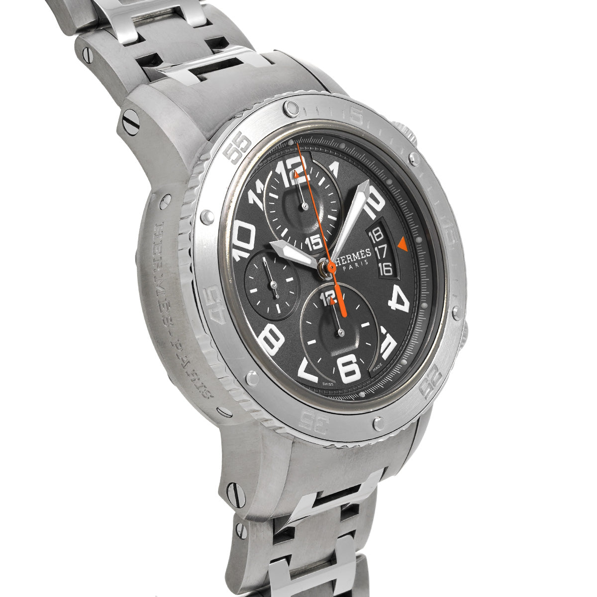 Clipper Diver Chronograph CP2.941 Gray HERMES Men's [Pre-Owned].