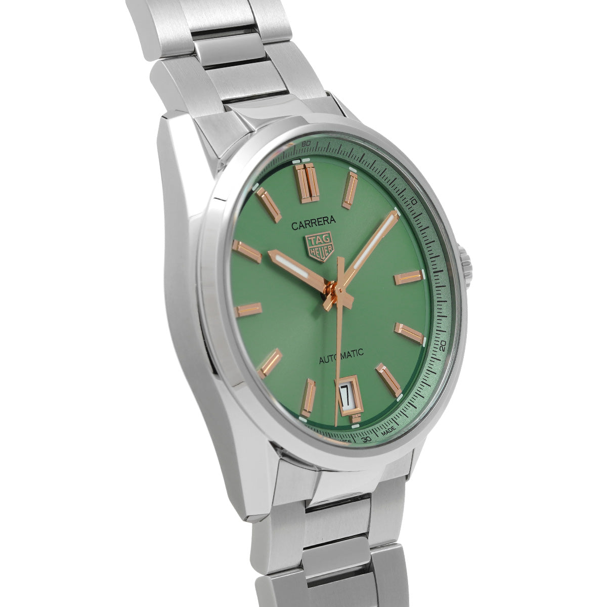 CARRERA Calibre 7 Date WBN2312.BA0001 Green TAG HEUER Men's [Pre-Owned].