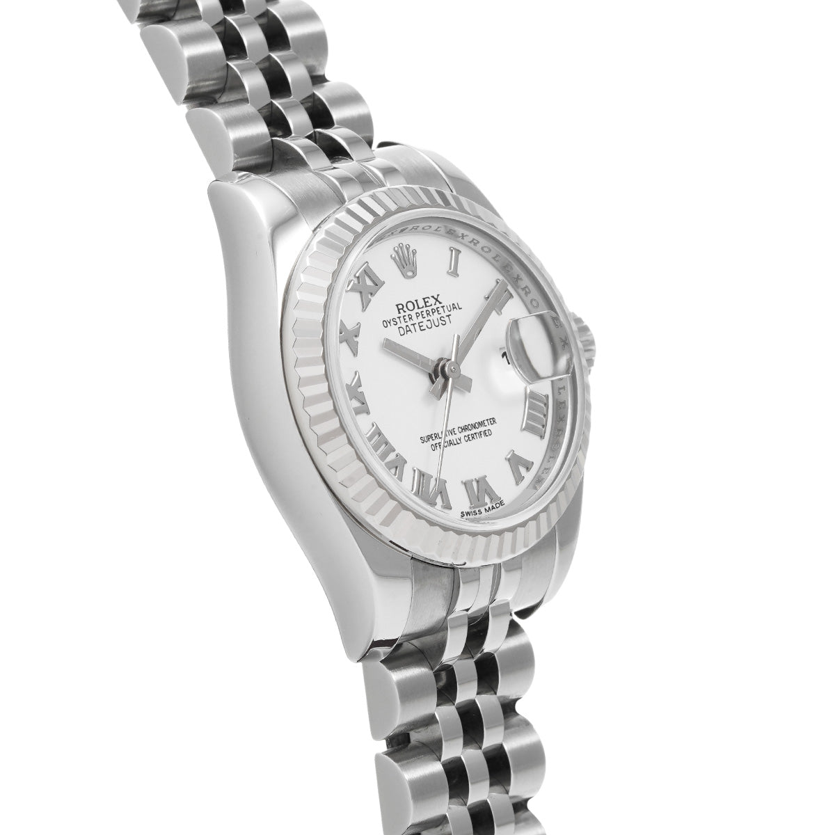 DATE JUST 179174 Random Serial White ROLEX Ladies [Pre-owned].
