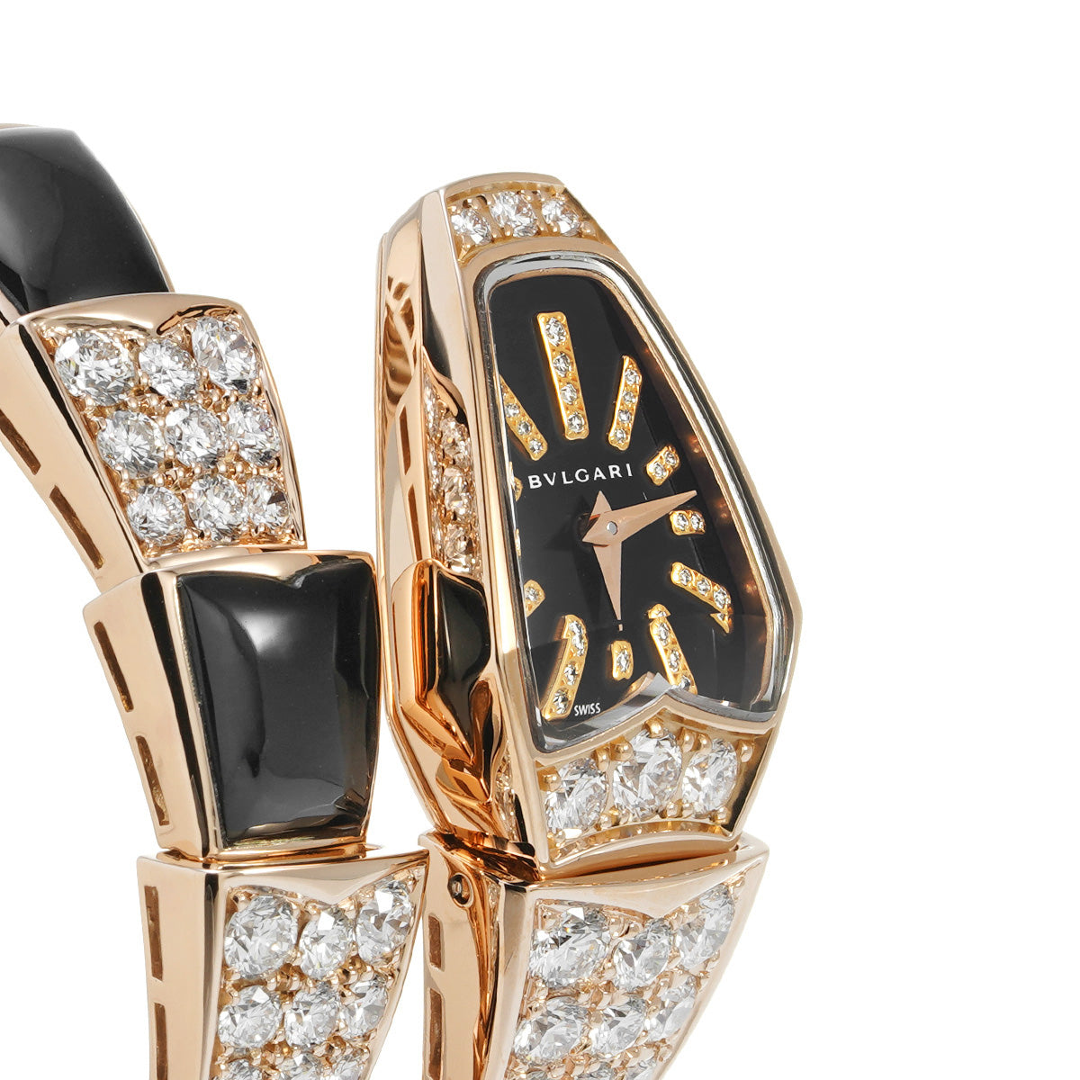 Serpenti Diamond Onyx SPP26BGD1GD10.1T Black BVLGARI Ladies