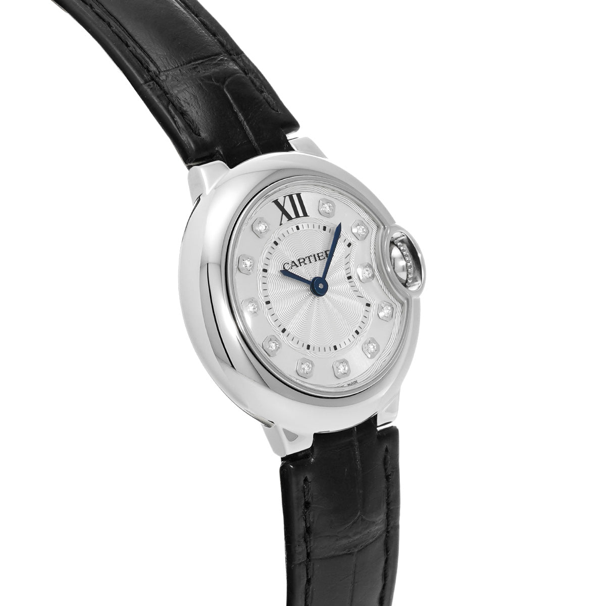Ballon Bleu SM W4BB0008 Silver / Diamonds CARTIER Ladies [Pre-owned]