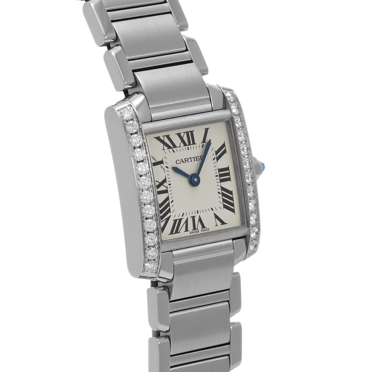 Tank Francaise SM W4TA0008 Silver CARTIER Ladies [Pre-owned]
