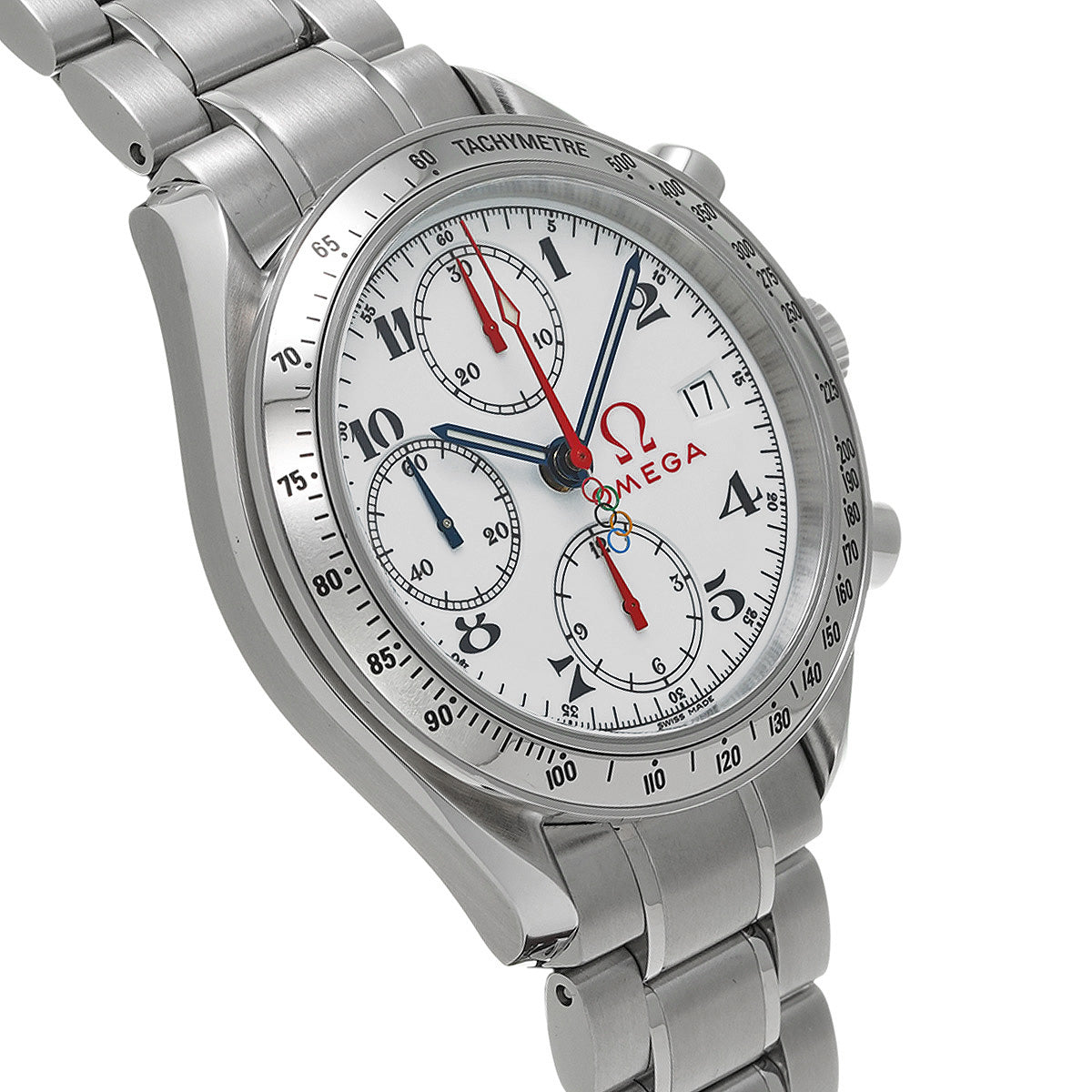 Speedmaster Date Olympic Collection 3516.20 White OMEGA Men's [Pre-Owned].