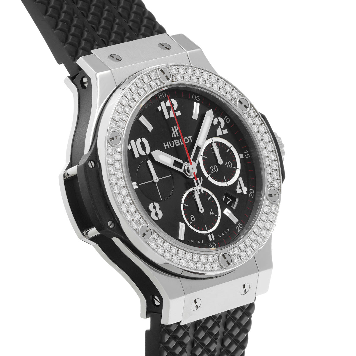 Big Bang Steel Diamond 301.SX.130.RX.114 Black HUBLOT Men's [Pre-owned]