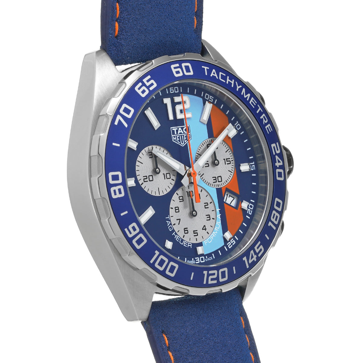 Formula 1 Quartz Chronograph Gulf CAZ101N.FC8243 Blue TAG HEUER Men's [Pre-owned]