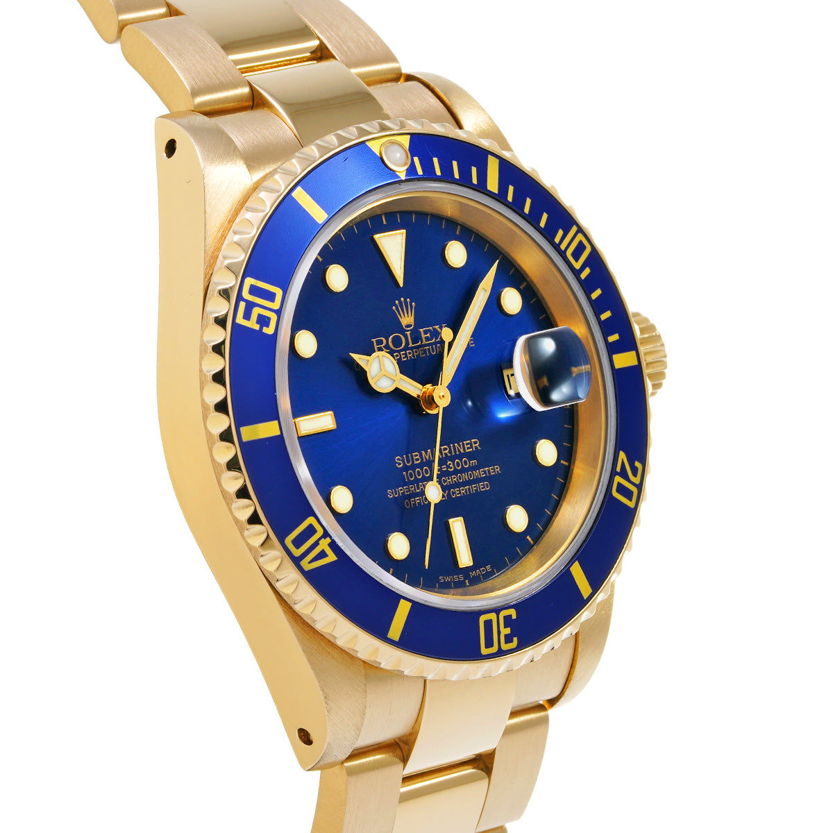 Submariner Date 16618LB P (manufactured circa 2000) Blue ROLEX Men's [Pre-Owned].