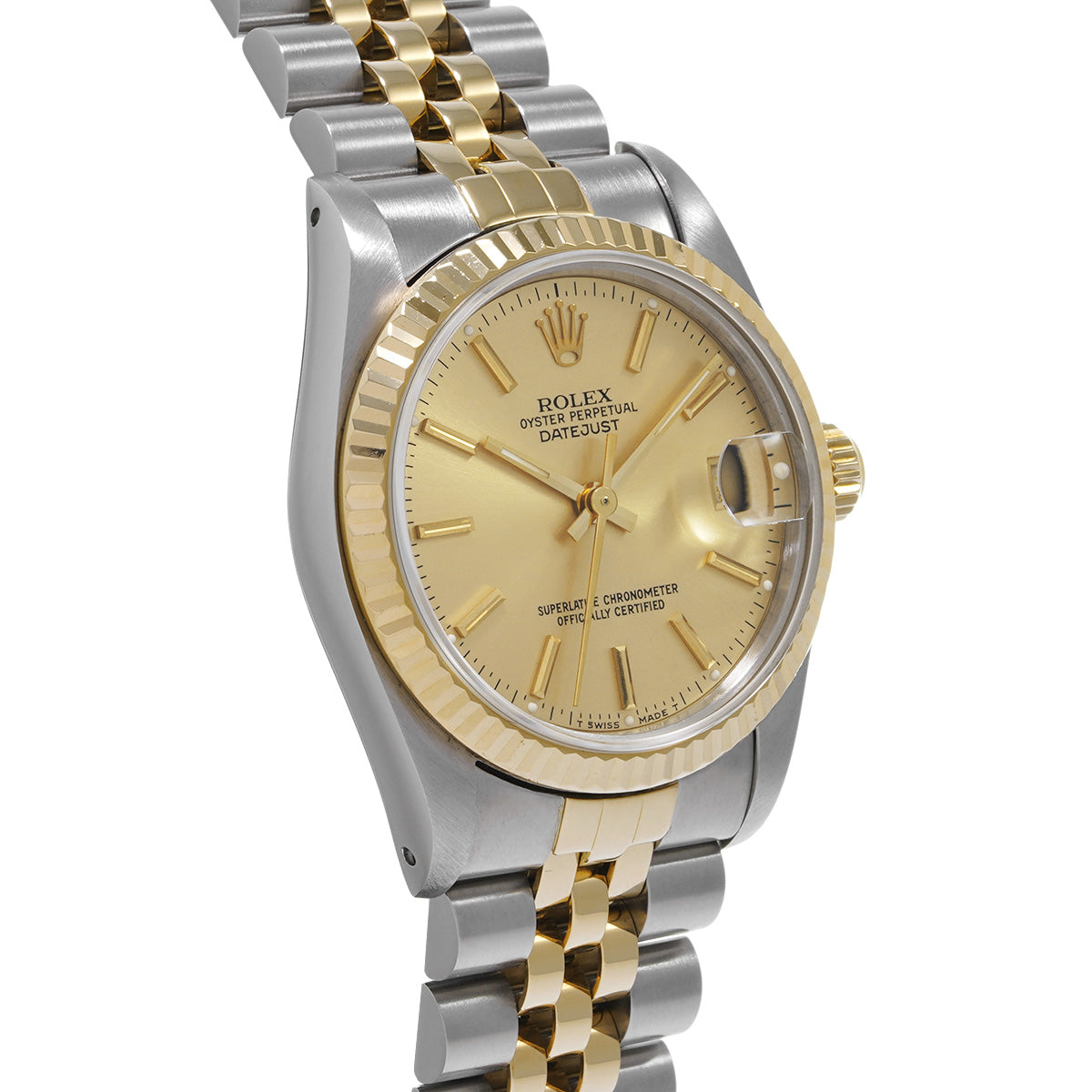 Datejust 68273 E (manufactured circa 1990) Champagne ROLEX Unisex [Pre-owned].