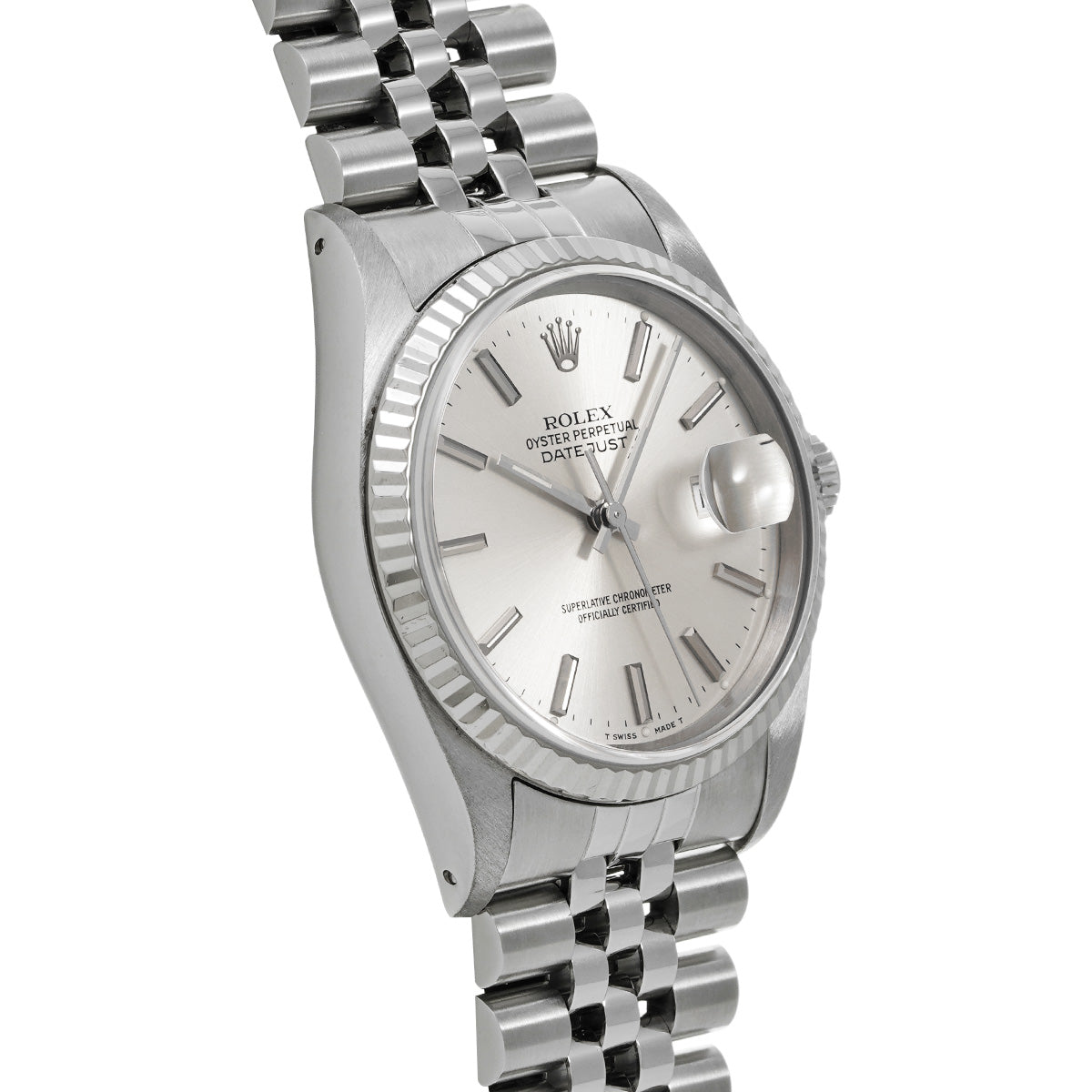 Datejust 16234 E (manufactured circa 1990) Silver ROLEX Men's [Pre-owned].