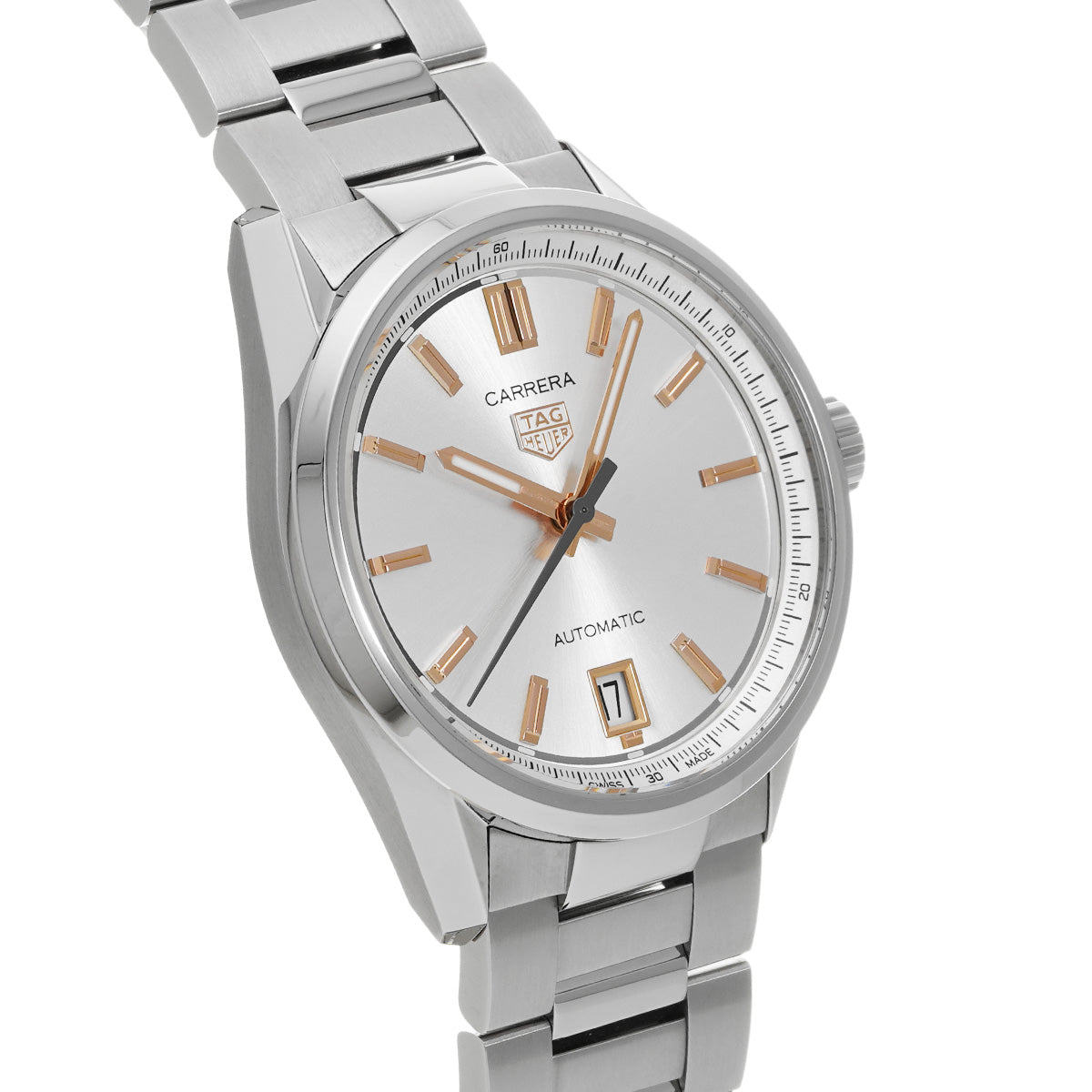 CARRERA Calibre 7 Date WBN2310.BA0001 Silver TAG HEUER Men's [Pre-Owned].