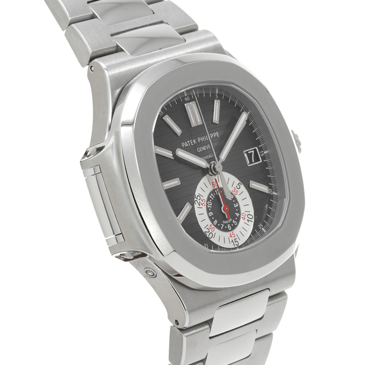 Tiffany Nautilus Chronograph 5980/1A-014 Black Gray Gradation PATEK PHILIPPE Men's [Pre-Owned].