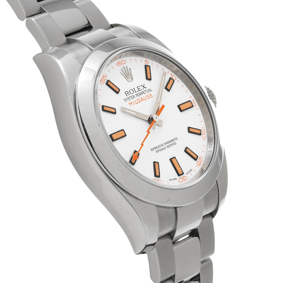 Milgauss 116400 V (manufactured around 2010) White ROLEX Men's [Pre-Owned].