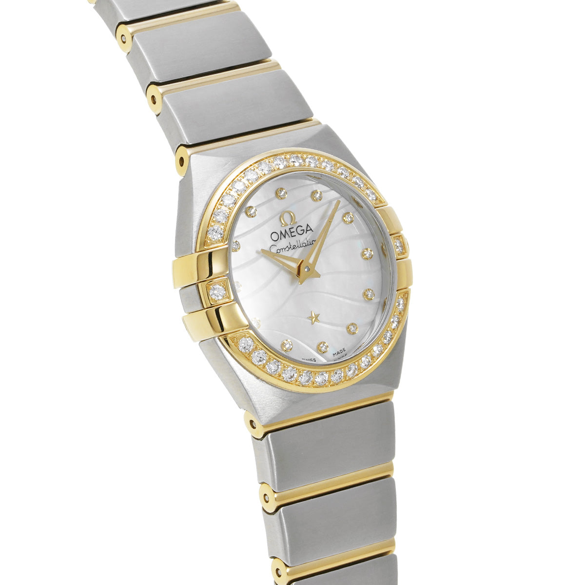 Constellation Blush Quartz 123.25.24.60.55.011 White MOP/Diamond OMEGA Ladies [Pre-Owned].