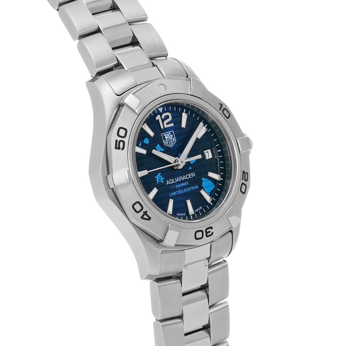 Aquaracer Quartz WAF141AA.BA0823 Blue TAG HEUER Ladies [Pre-Owned].