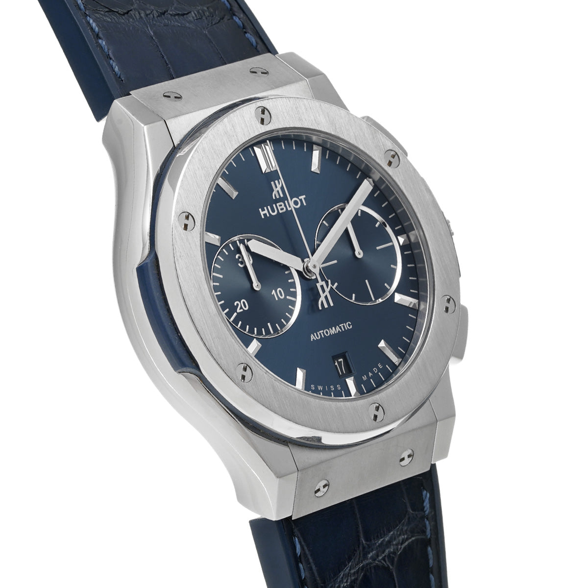 Classic Fusion Titanium Chronograph 521.NX.7170.LR Blue HUBLOT Men's [Pre-Owned]