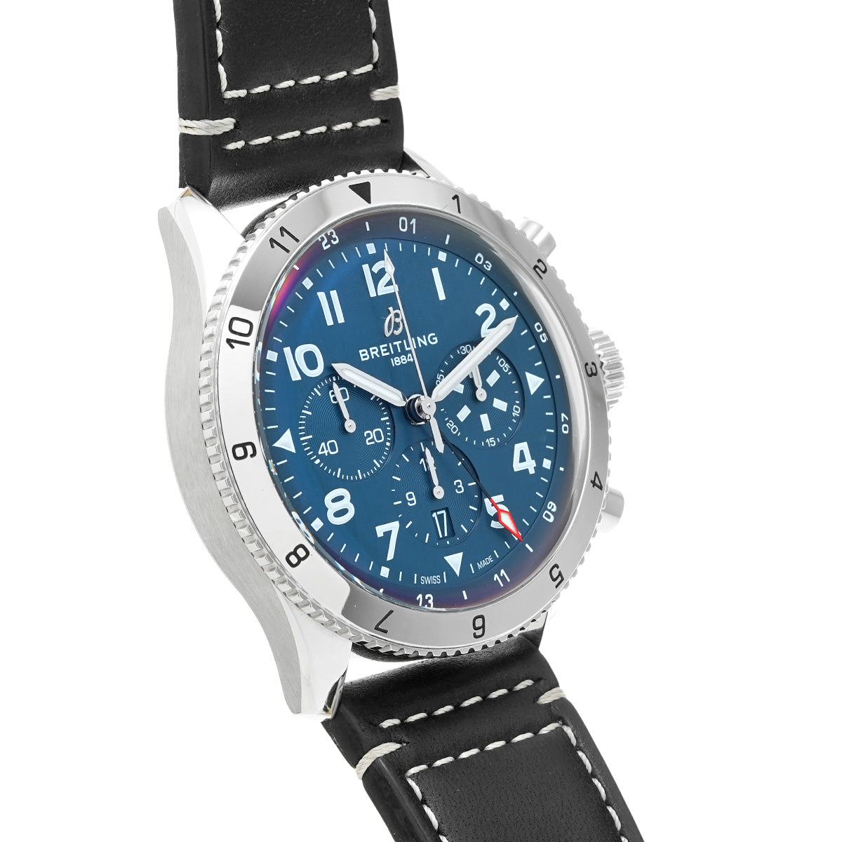 Super Avi B04 Chronograph GMT 46 Tribute to Vought F4U Corsair AB04451A1C1X1 Blue BREITLING Men's [Pre-Owned].