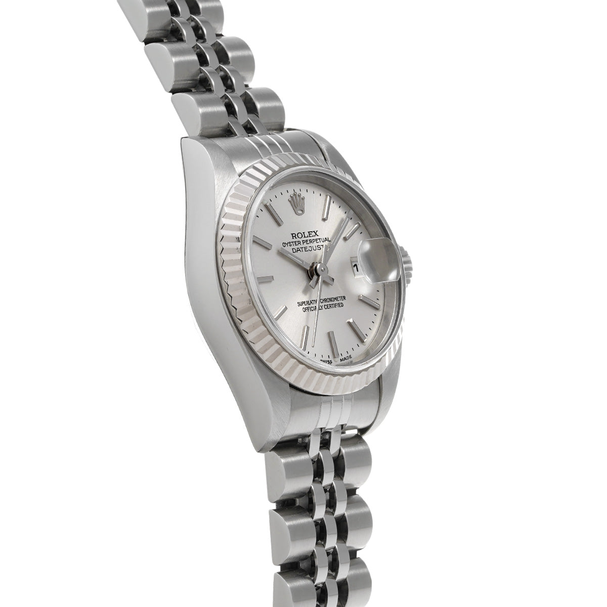 DATE JUST 79174 A (manufactured circa 1999) Silver ROLEX Ladies [Pre-owned].