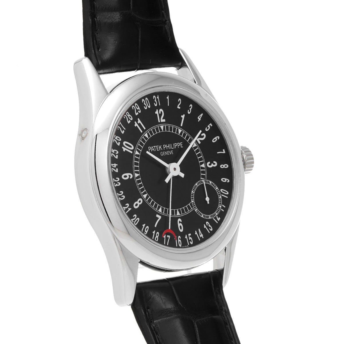 Calatrava 6000G-001 Black PATEK PHILIPPE Men's [Pre-Owned].