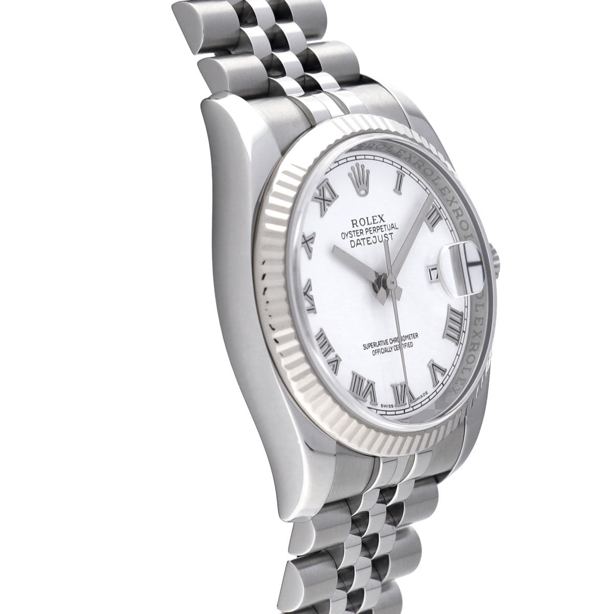 DATE JUST 116234 M (made around 2008) White ROLEX Men's [Pre-Owned].