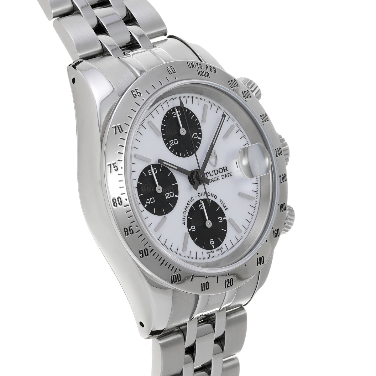 Chronotime Tiger 79280P White/Black TUDOR Men's [Pre-Owned].