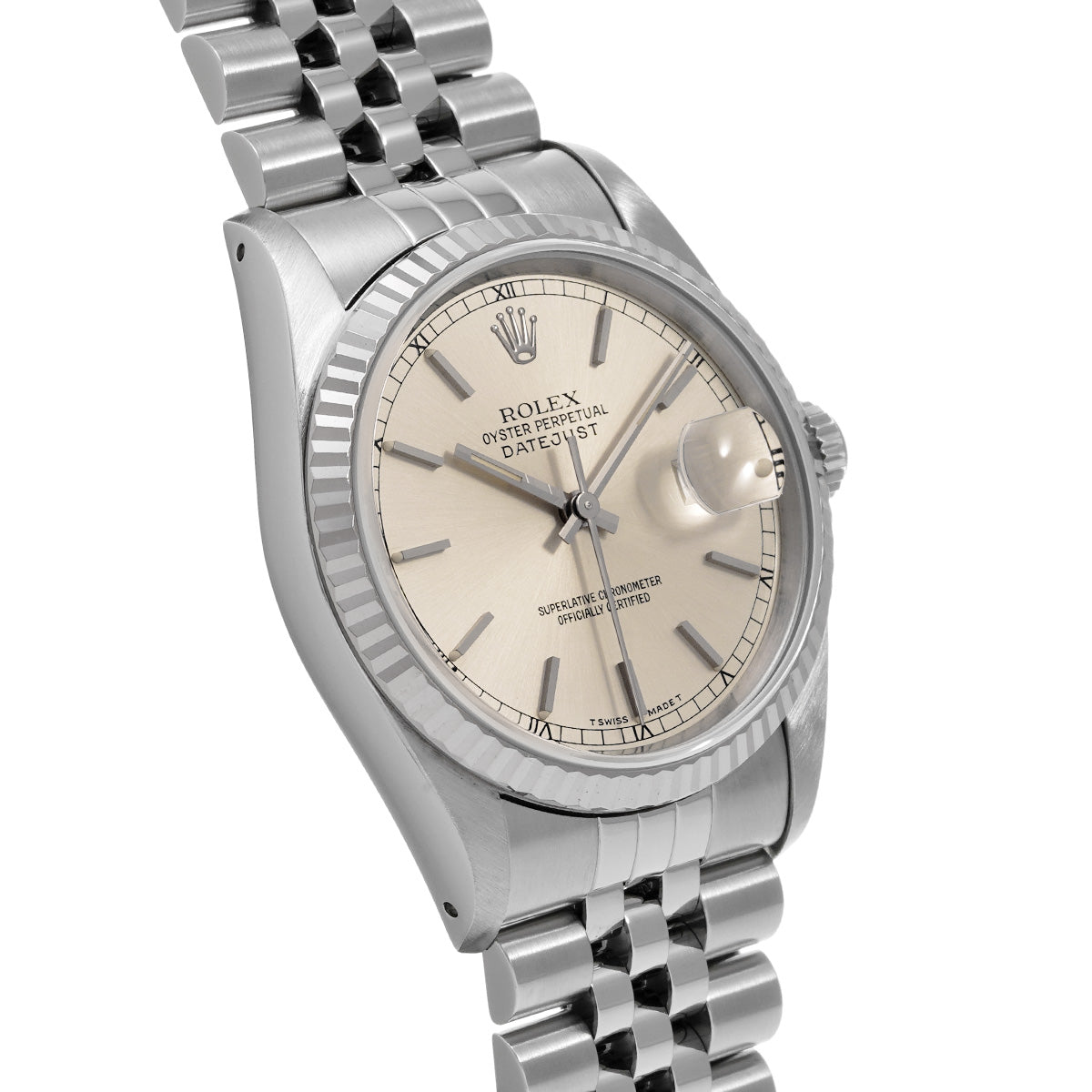 DATE JUST 16234 X (manufactured circa 1993) Silver ROLEX Men's [Pre-Owned].