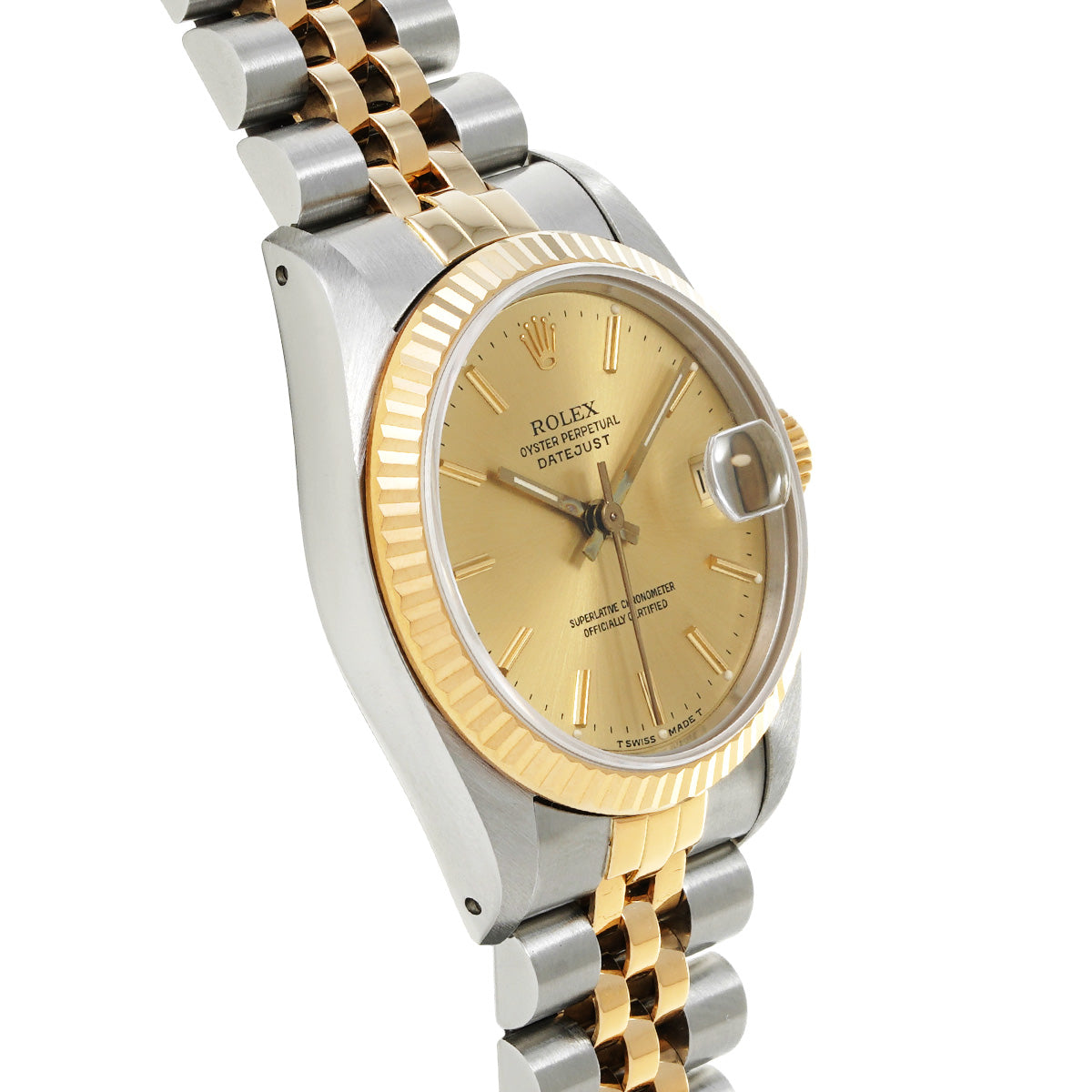 Datejust 68273 E (manufactured circa 1990) Champagne ROLEX Unisex [Pre-owned].