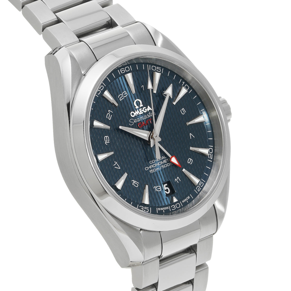 Seamaster Aqua Terra Co-Axial GMT 231.10.43.22.03.001 Blue OMEGA Men's [Pre-Owned].