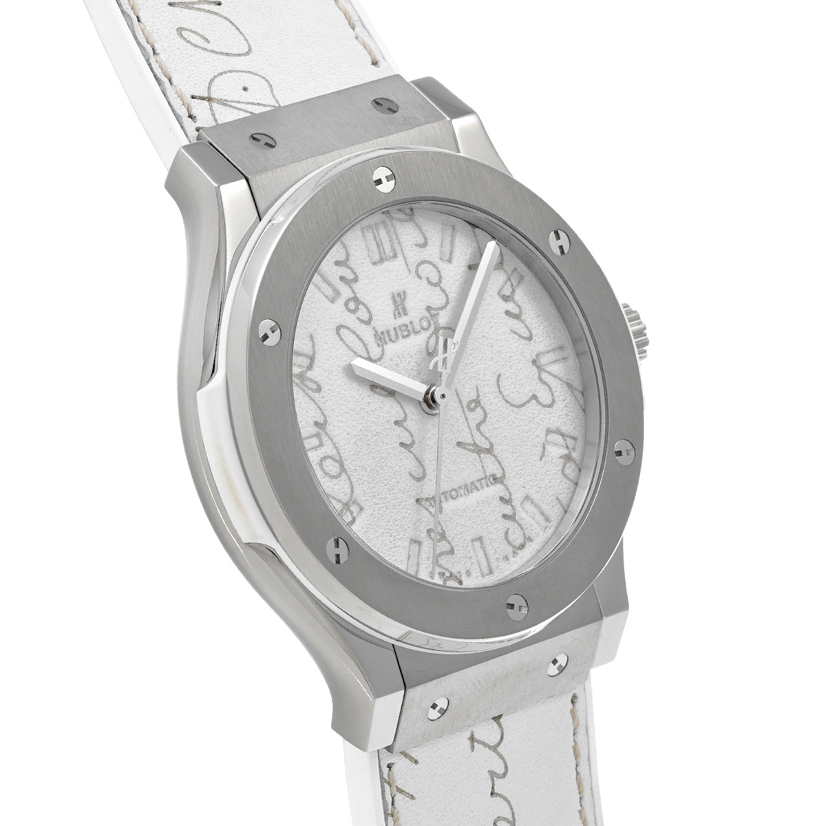 Classic Fusion Berluti Scritto Flat Bianco 511.NE.050W.VR.JBER19 White HUBLOT Men's [Pre-owned].