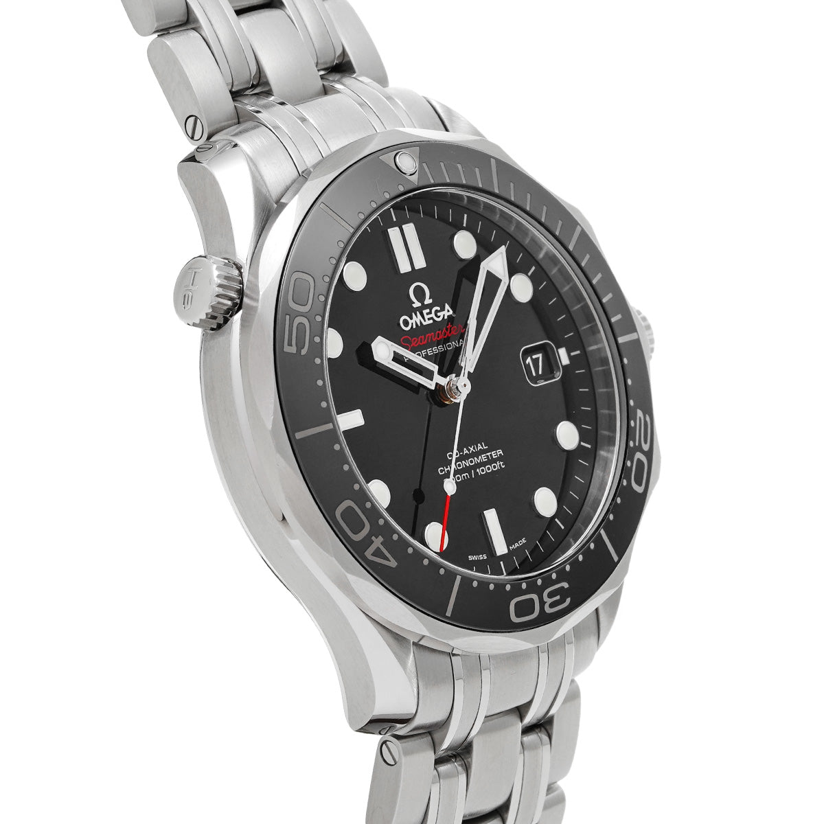 Seamaster Diver 300 Co-Axial 212.30.41.20.01.003 Black OMEGA Men's [Pre-Owned].