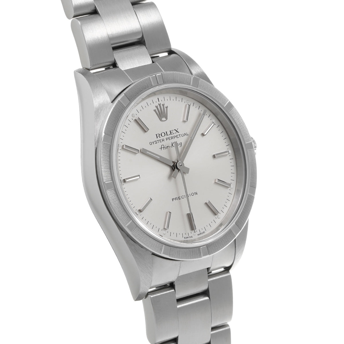 Air-King 14010M P (made around 2001) Silver ROLEX Men's [Pre-Owned].