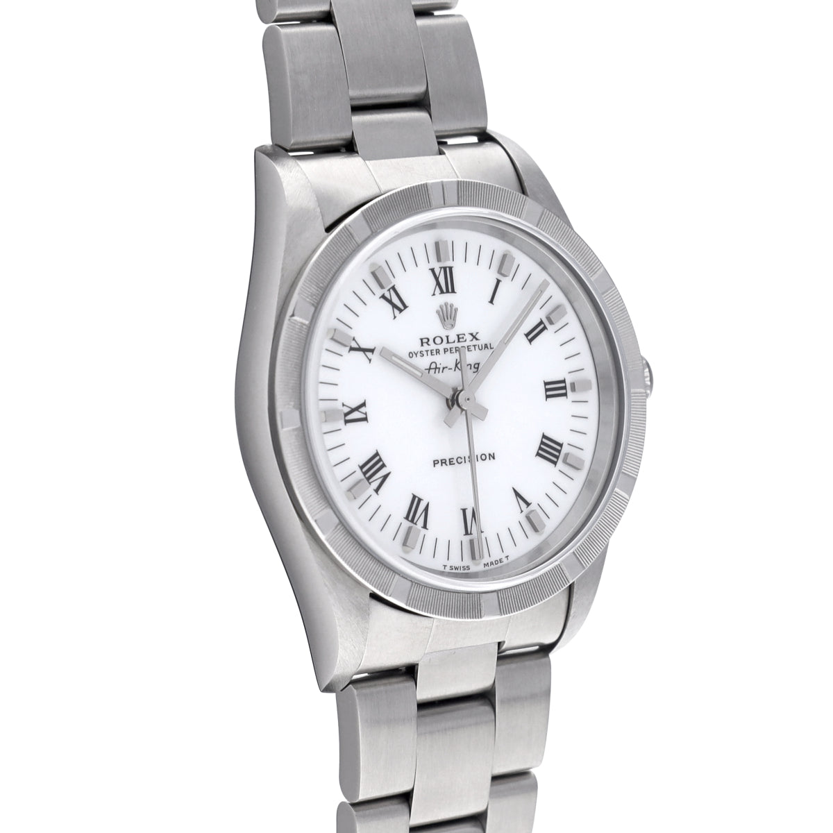 Air-King 14010 T (manufactured circa 1997) White ROLEX Men's [Pre-Owned].