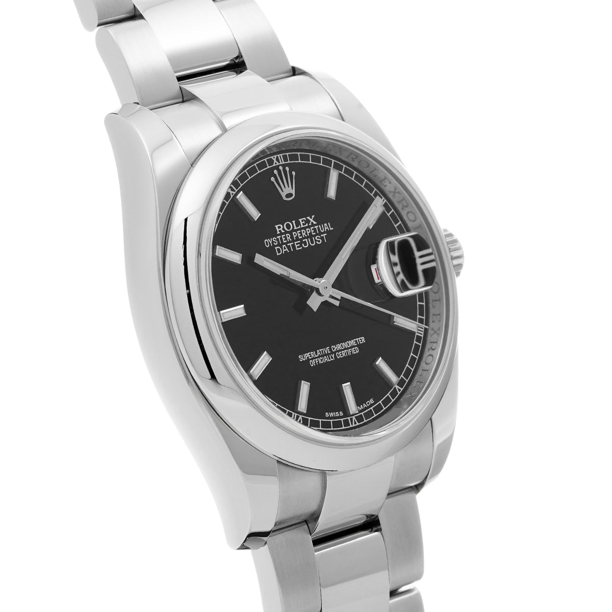 DATE JUST 116200 G (made around 2011) Black ROLEX Men's [Pre-Owned].