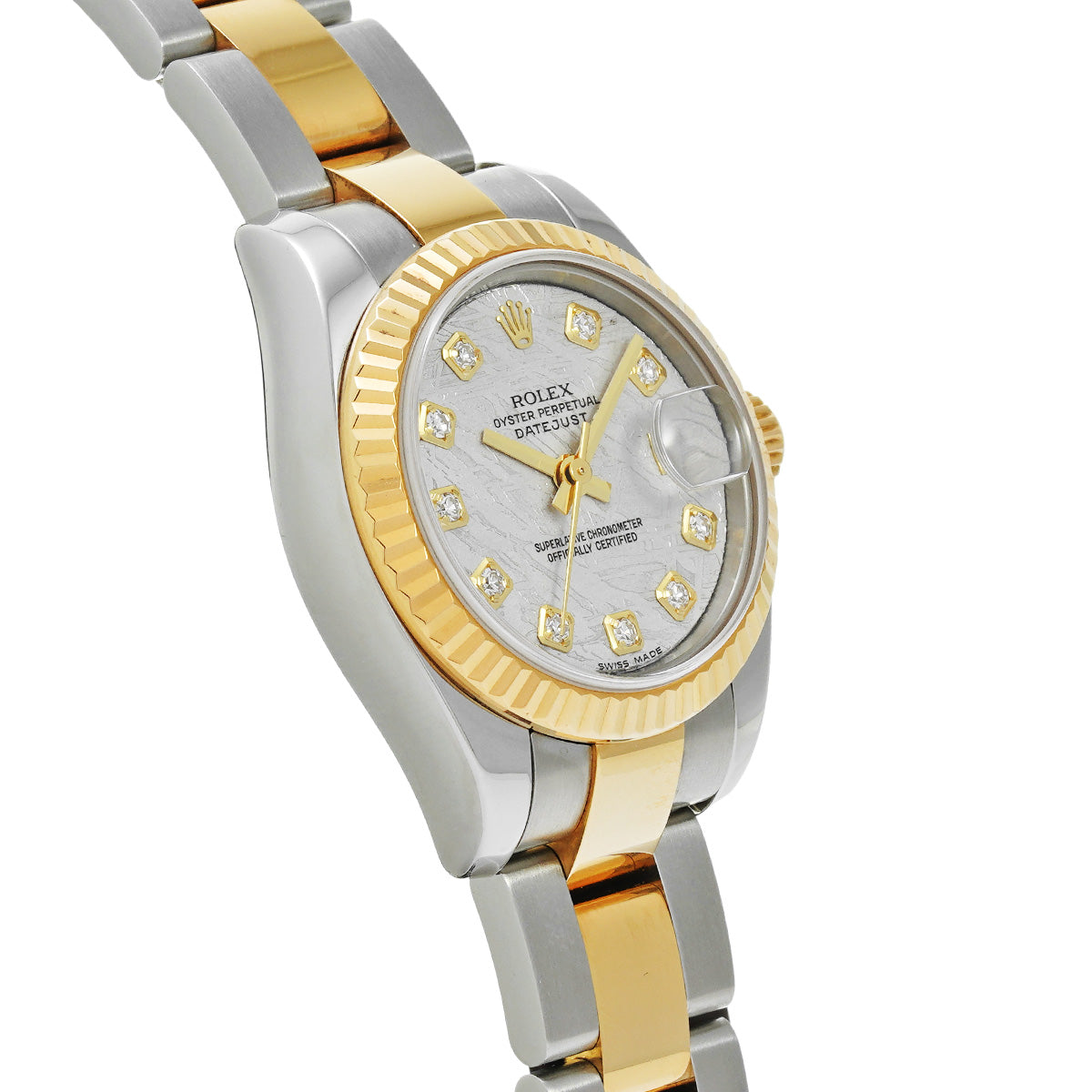 DATE JUST 179173G (manufactured circa 2005) Meteorite/Diamond ROLEX Ladies [Pre-Owned].